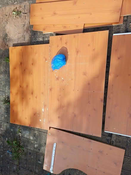 Photo of free Used Flatpack Computer Desk with Shelf and Wheels (Dean Row SK9) #3