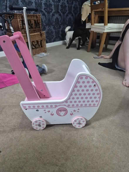 Photo of free Beautiful girls wooden pram (RG2 Shinfield) #1