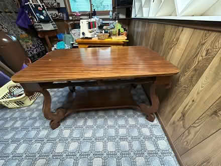 Photo of free Wooden table with 2 drawers (Blaine, 55434) #3
