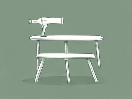 Photo of free Card table ironing board hairdryer (Seaford BN25) #1