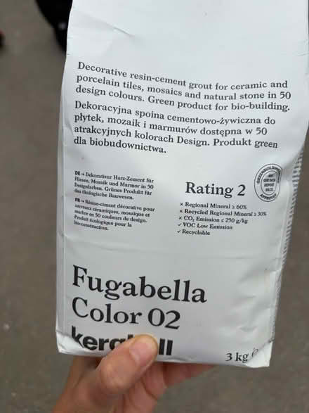 Photo of free Fugabella grout (Harpenden AL5) #1