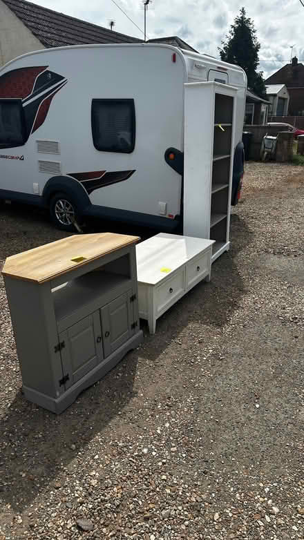 Photo of free Tv stand, bookcase and coffee table (Heacham PE31) #1