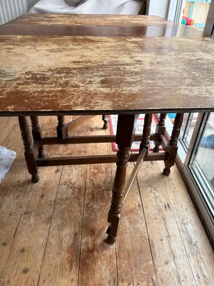 Photo of free Folding wooden table (Headington Quarry OX3) #1