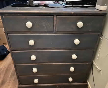 Photo of free Blue Wooden Chest of Drawers (Camden Town NW1) #2