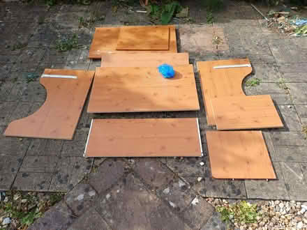 Photo of free Used Flatpack Computer Desk with Shelf and Wheels (Dean Row SK9) #4