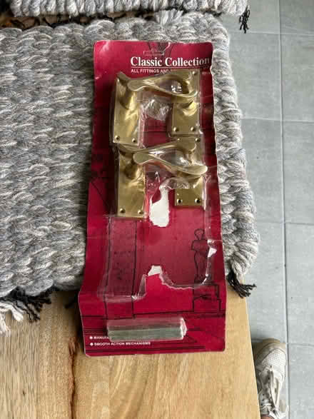 Photo of free Handleni drws/ brass door handles (Tregarth LL57) #1