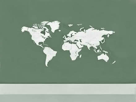 Photo of wall art - canvas print or photo of a world map (Rowner PO13) #1