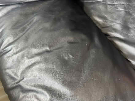 Photo of free Black Leather Sofa (Streatham Park SW16) #4