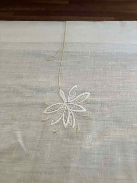 Photo of free Full length vintage cream single curtain with a flower patte (Weston Park BA1) #1