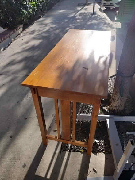 Photo of free Arts and Crafts style desk at curb (Hollywood) #2