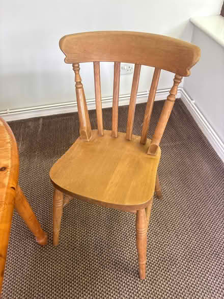 Photo of free Wooden dining table and 4 chairs (Ashby de la Zouch LE65) #3