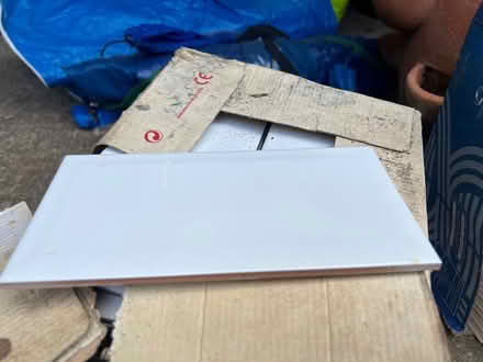 Photo of free 48 white half tiles (Fobbing SS17) #1