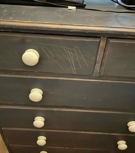 Photo of free Blue Wooden Chest of Drawers (Camden Town NW1) #4