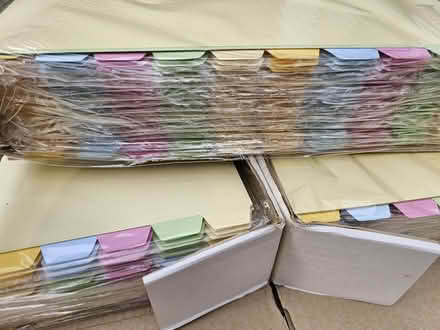 Photo of free Ring-Binder Tabbed Card Dividers, Pastel Colours (New) (Westbere CT2) #3