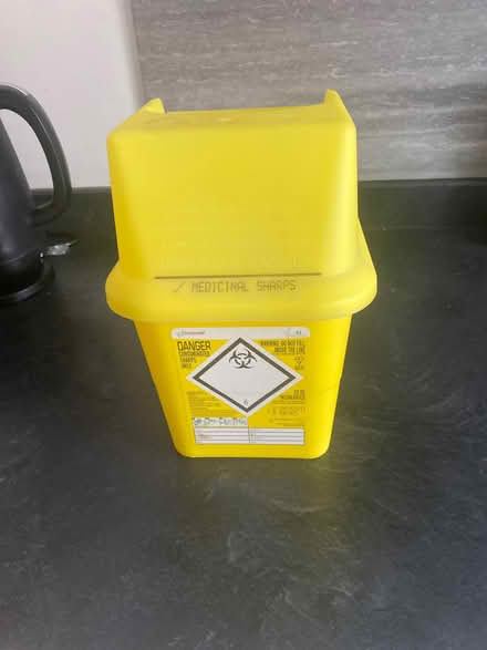 Photo of free Unused Sharps Box (Cemetery Hill MK41) #1