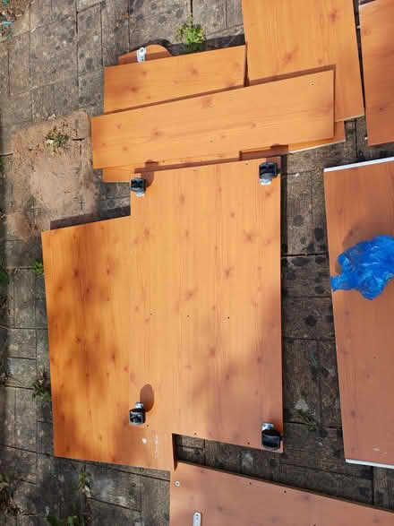 Photo of free Used Flatpack Computer Desk with Shelf and Wheels (Dean Row SK9) #2