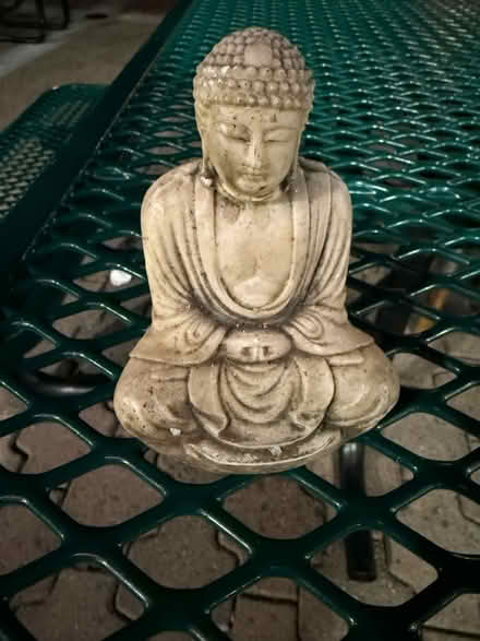 Photo of free Small stone Buddha statue (1075 Valencia Avenue) #1