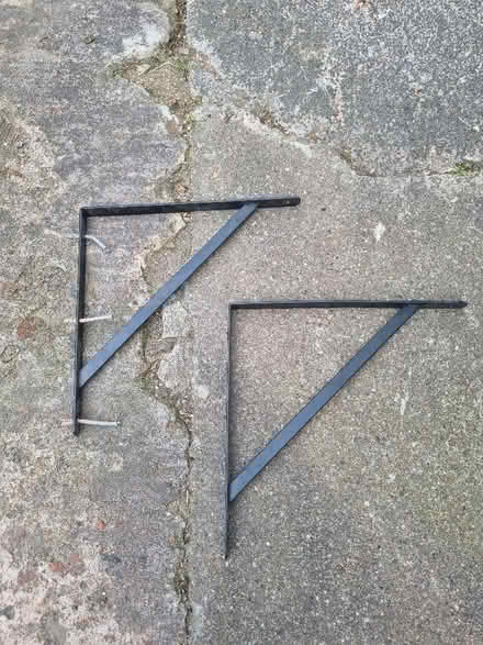 Photo of free 2 x metal brackets (Norton Lees S8) #1