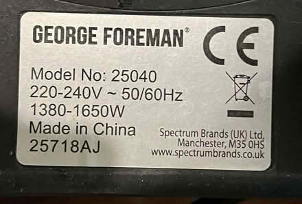 Photo of free George Foreman Grill (Kennington SW8) #3