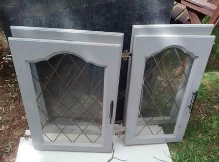 Photo of free Grey wooden kitchen doors (Farmoor OX2) #2