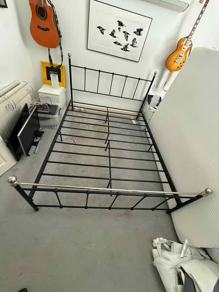Photo of free Metal King Size Bed Frame (Earlswood, Redhill, RH1) #3