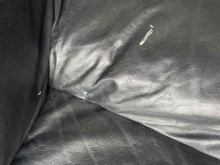Photo of free Black Leather Sofa (Streatham Park SW16) #3