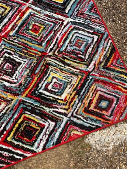 Photo of free Large colourful mat rug (Hertford SG14) #3