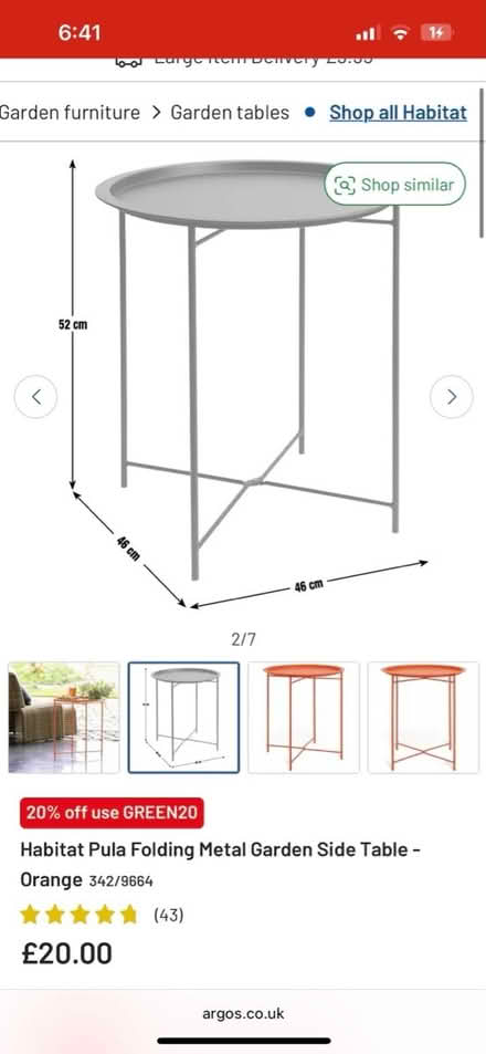 Photo of free Little orange habitat table (West Didsbury M20) #4