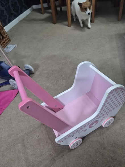 Photo of free Beautiful girls wooden pram (RG2 Shinfield) #2