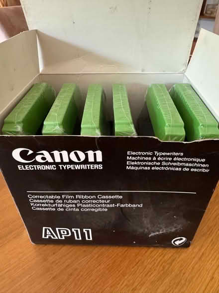 Photo of free Canon AP11 typewriter ribbon (Hook Heath GU21) #1