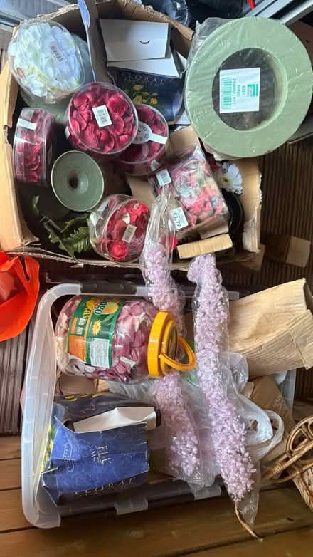 Photo of free Assorted floral trays and cylinder (Borehamwood) #1