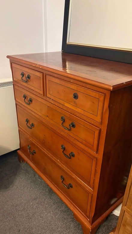 Photo of free Wooden set of drawers (North Walsham NR28) #2