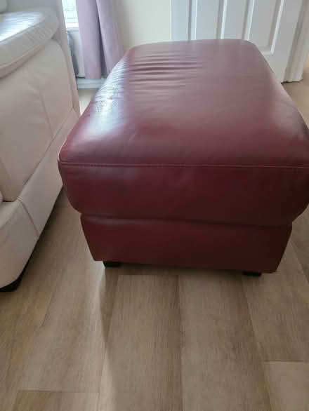 Photo of free Large Leather Footstool (GL1) #1