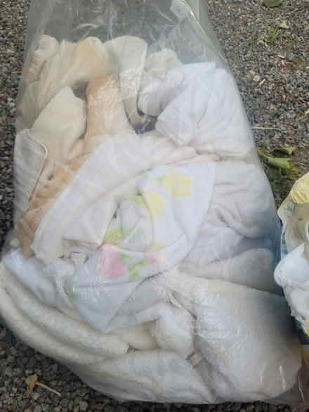 Photo of free Bags of clean but worn towels (mohegan lake, ny) #1