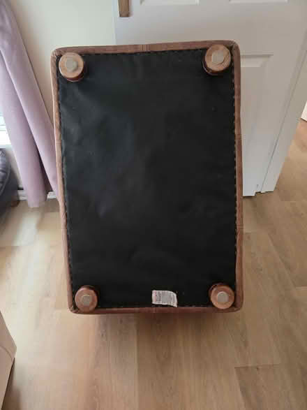 Photo of free Large Leather Footstool (GL1) #3