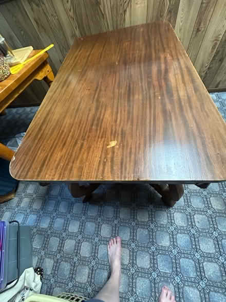Photo of free Wooden table with 2 drawers (Blaine, 55434) #2
