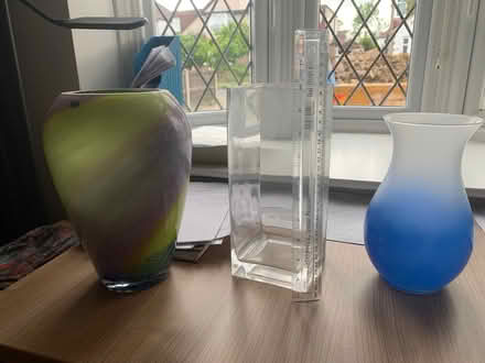 Photo of free 3 Glass Vases (inc Caithness) (Worcester Park KT4) #1