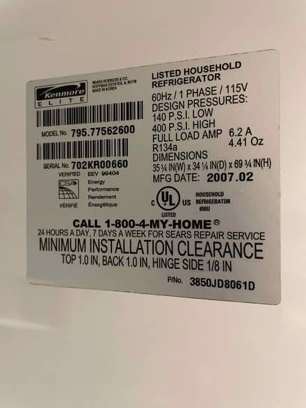 Photo of free Kenmore refrigerator (Power/Thomas in Mesa) #4