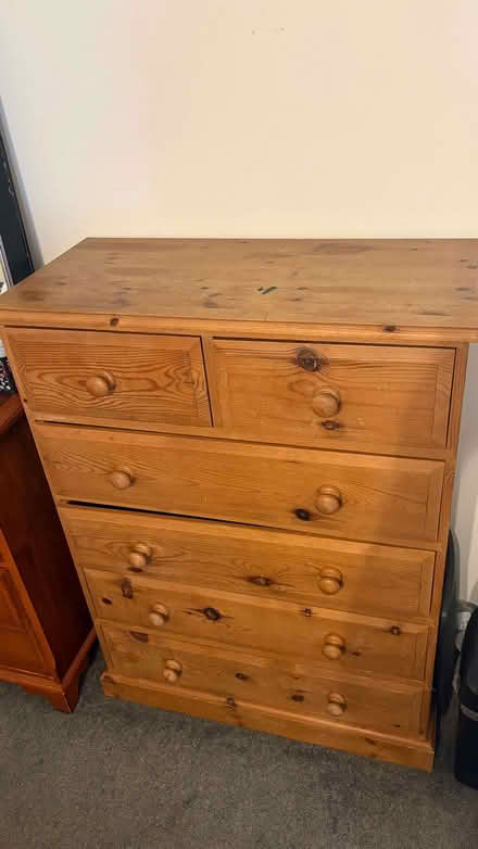 Photo of free Wooden chest of drawers (North Walsham NR28) #1