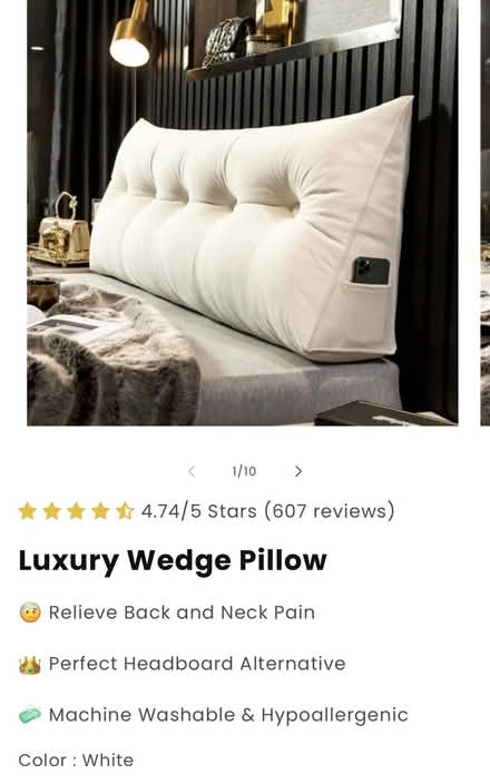 Photo of free Headboard Pillow (Coral Gables) #1