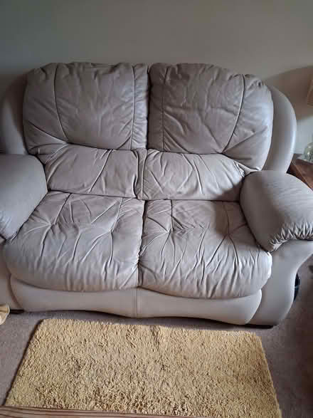 Photo of free Natural leather sofa and chair (Rhayader LD6) #1