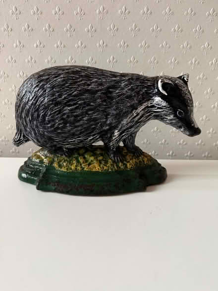 Photo of free Cast iron badger doorstop (Salford M30) #1