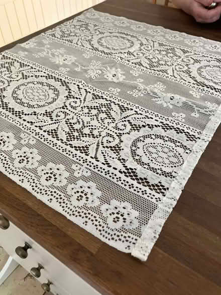 Photo of free Vintage French cafe curtain in white (Weston Park BA1) #1