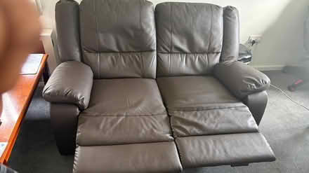 Photo of free Manual 2-Seater Recliner Sofa Brown (NR28) #2