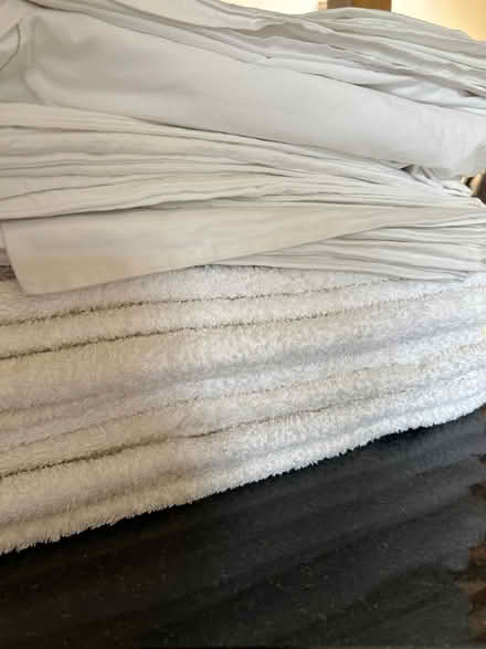 Photo of free Towels and bedding (Brompton DL6) #2