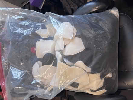Photo of free Large bag of covered shoulder pads, black and white (East Croydon CR0) #1