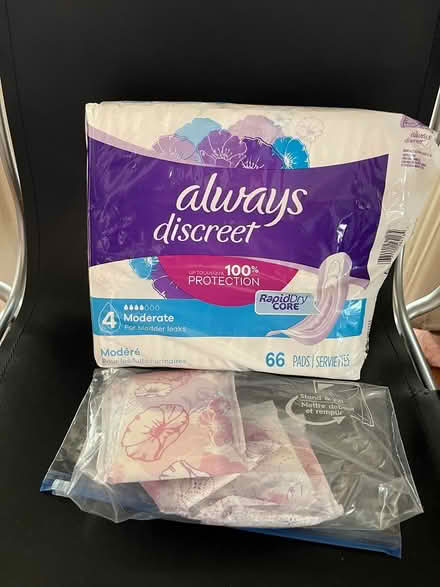 Photo of free Menstrual/ incontinence pads (Colfax & Quebec) #1
