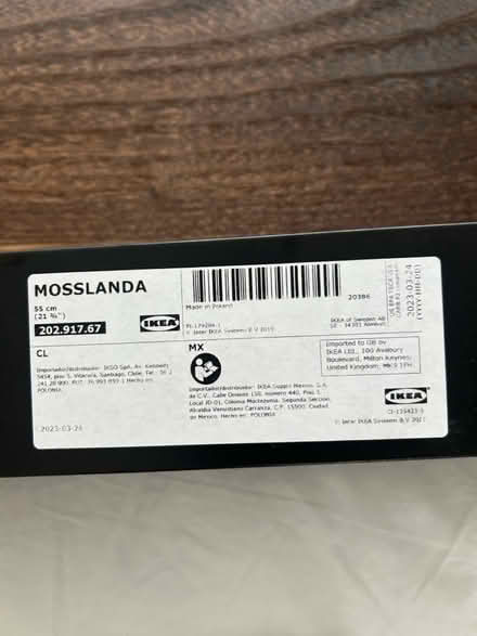 Photo of free IKEA wooden shelf with brackets (W13) #2