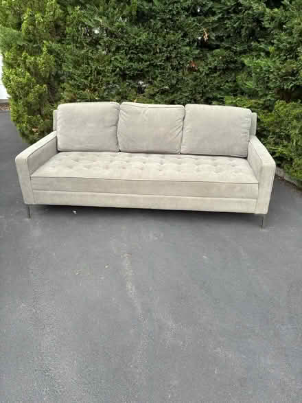 Photo of free Gray mid century modern couch (Glenbrook, CT) #1