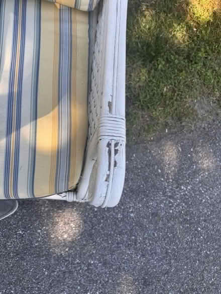 Photo of free Curb Alert - Wicker Couch (217 List Ave Pasadena) #3